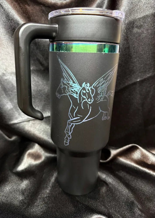 2 Headed Pegasus - Artwork by Dave Jeffers - tattootumblers