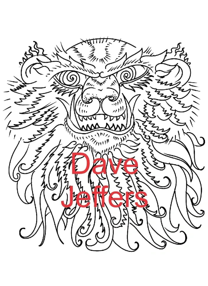 Barong Macan - Artwork by Dave Jeffers - tattootumblers