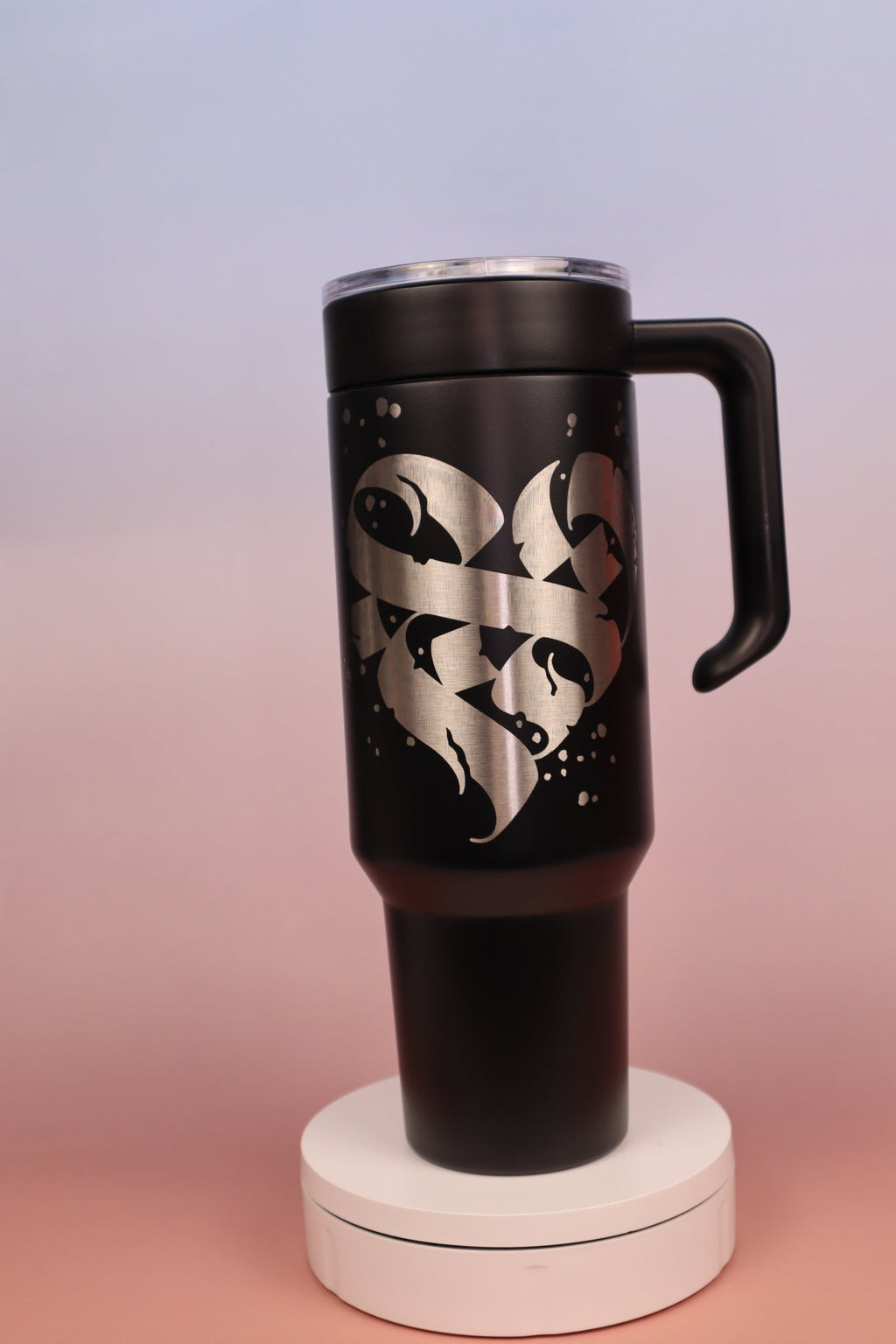 Calligraphy Hearts – Artwork by Luke Garcia - tattootumblers