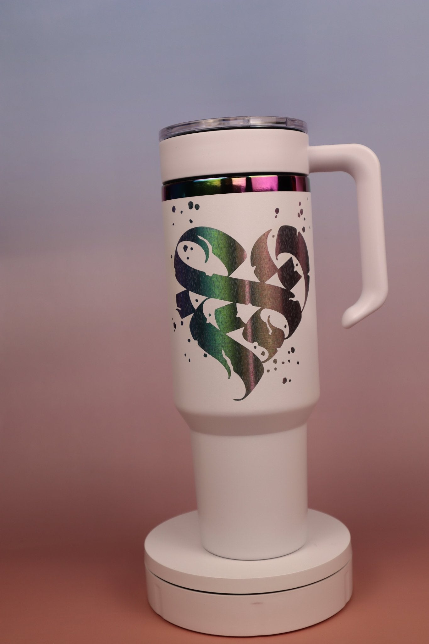 Calligraphy Hearts – Artwork by Luke Garcia - tattootumblers
