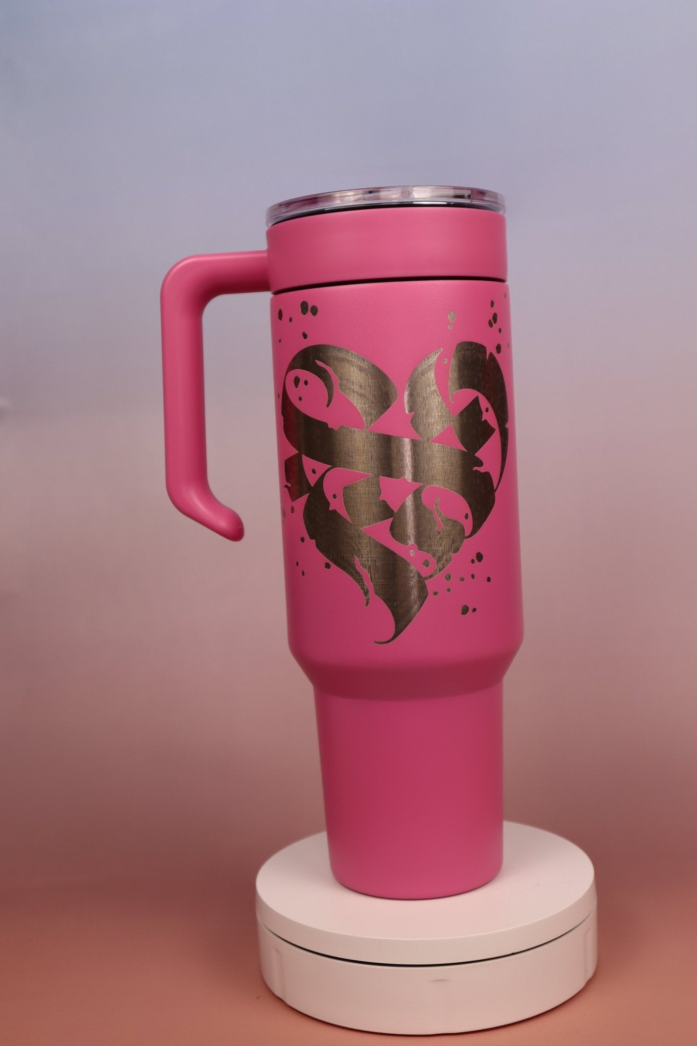 Calligraphy Hearts – Artwork by Luke Garcia - tattootumblers