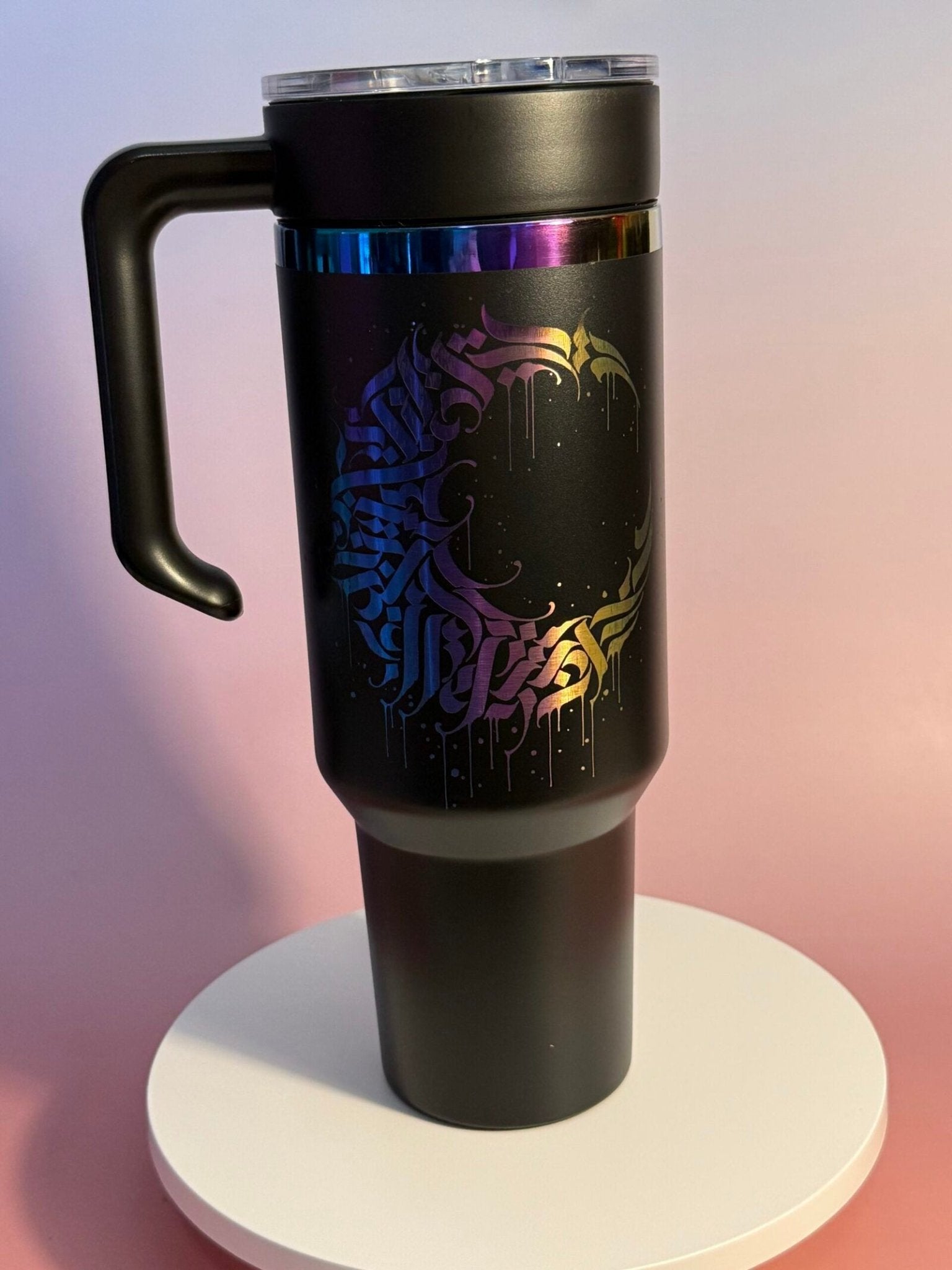 Calligraphy Moon – Artwork by Luke Garcia - tattootumblers