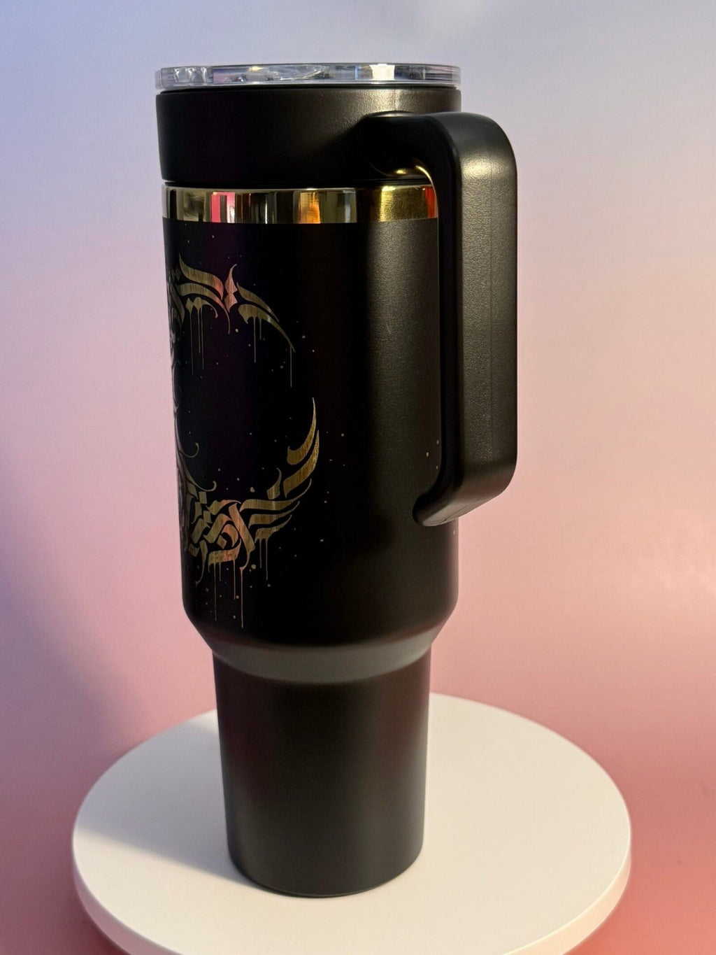 Calligraphy Moon – Artwork by Luke Garcia - tattootumblers