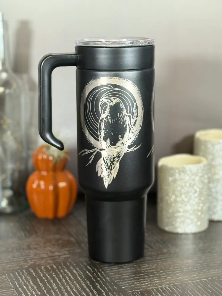 Crow - Artwork by Ryan Sherwood - tattootumblers