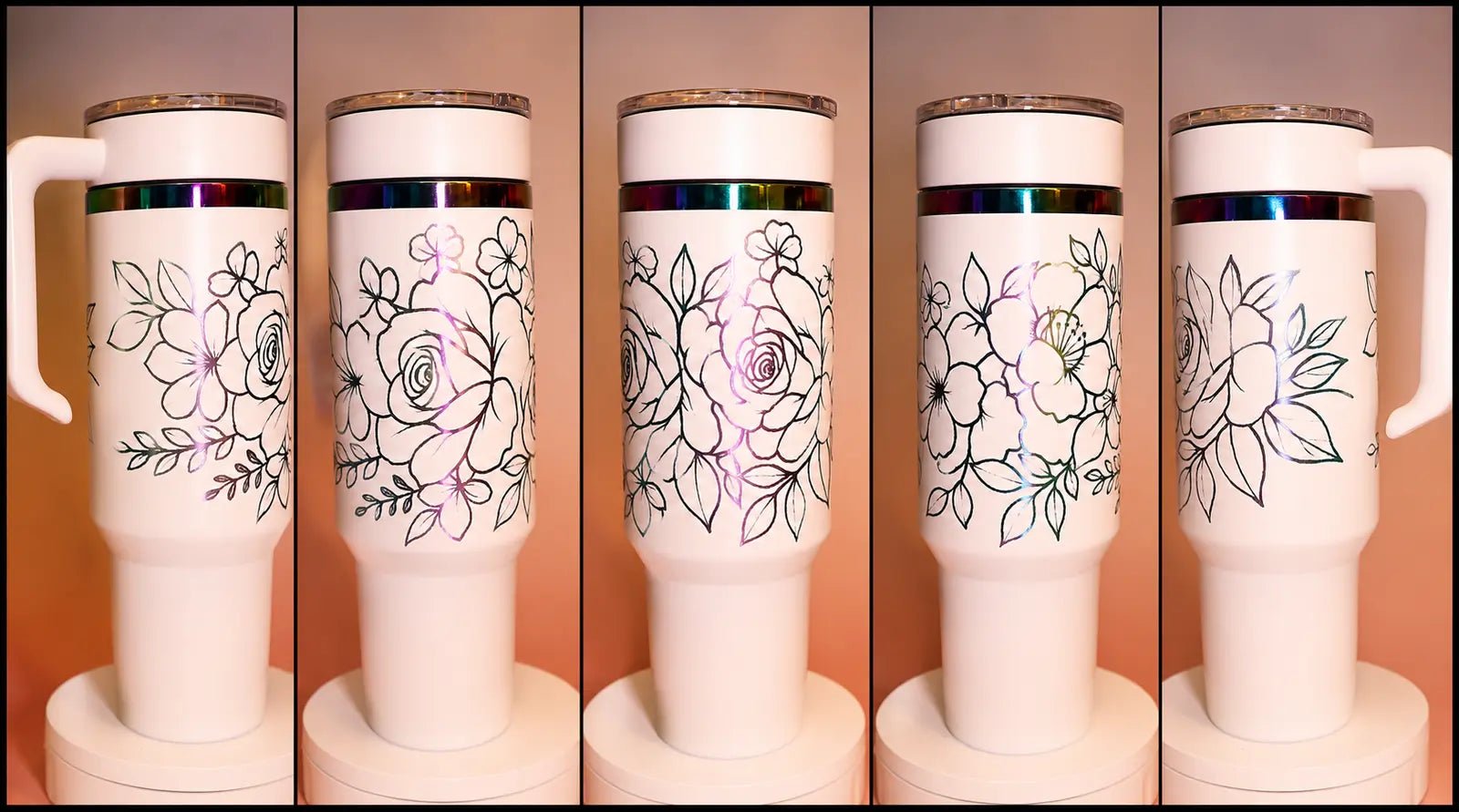 Floral Bloom – Artwork by Mandei Mayhem - tattootumblers