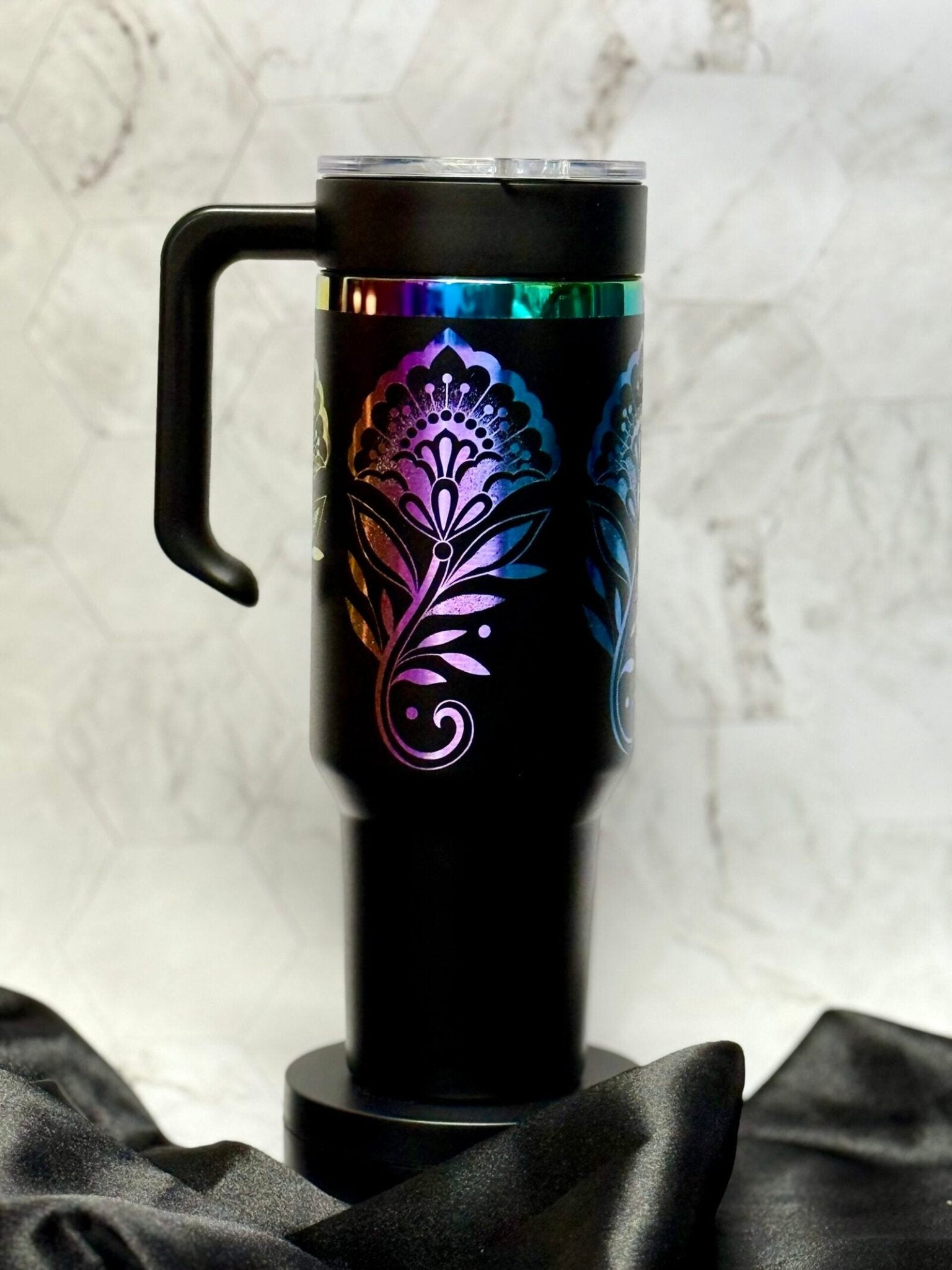 Floral Elegance – Artwork by Alex Smith - tattootumblers
