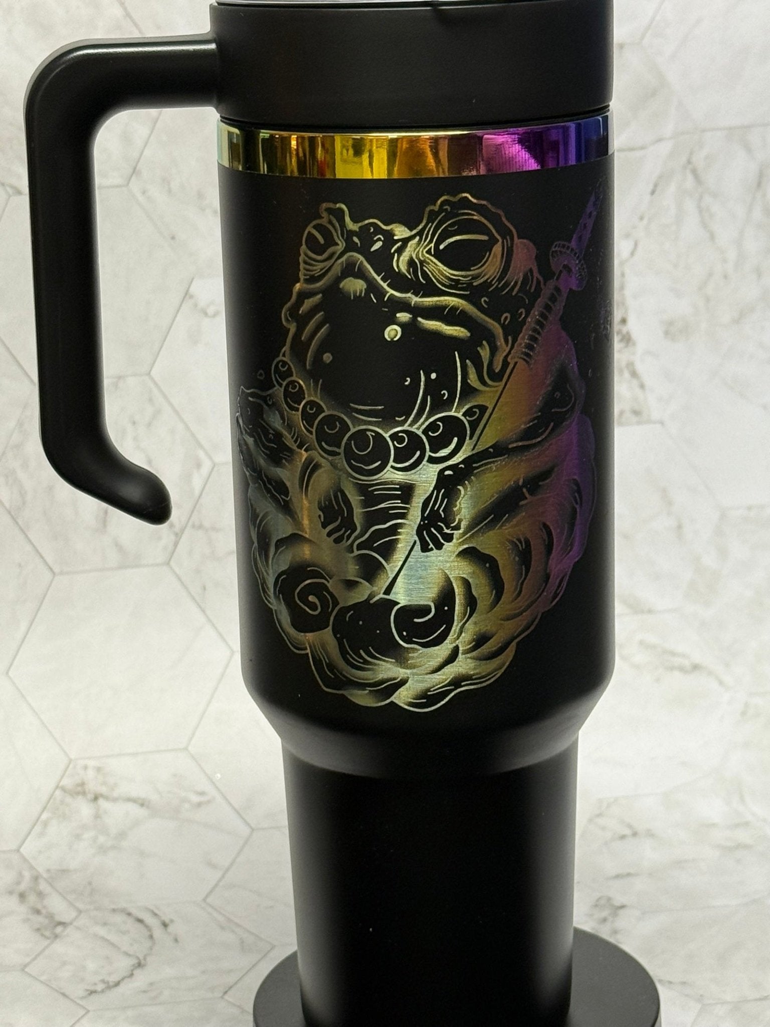 Frog Samurai – Artwork by Alex Smith - tattootumblers