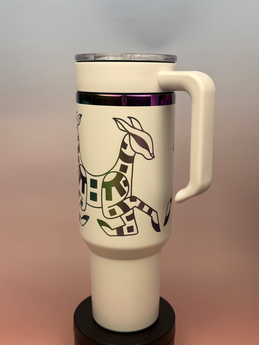 Geometric Deer – Artwork by Chloe Lorenzen - tattootumblers
