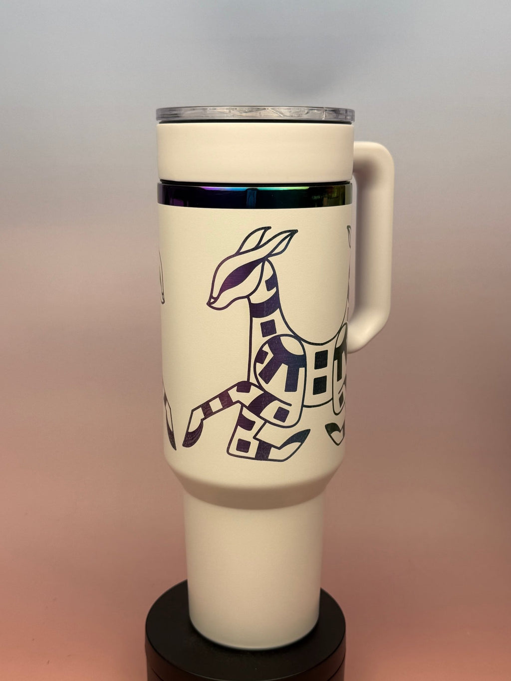Geometric Deer – Artwork by Chloe Lorenzen - tattootumblers