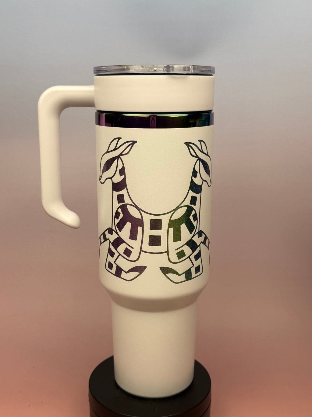 Geometric Deer – Artwork by Chloe Lorenzen - tattootumblers