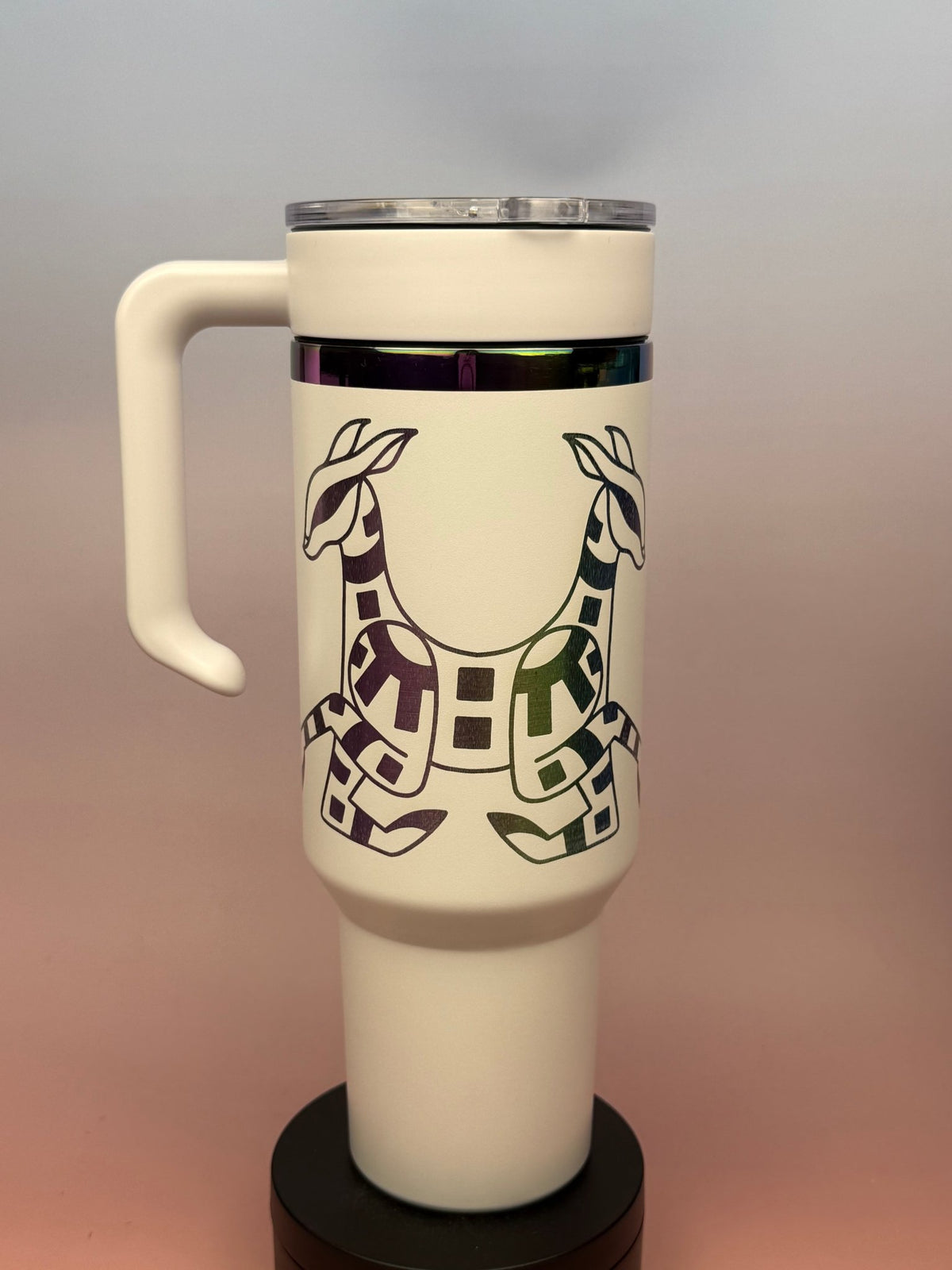 Geometric Deer – Artwork by Chloe Lorenzen - tattootumblers