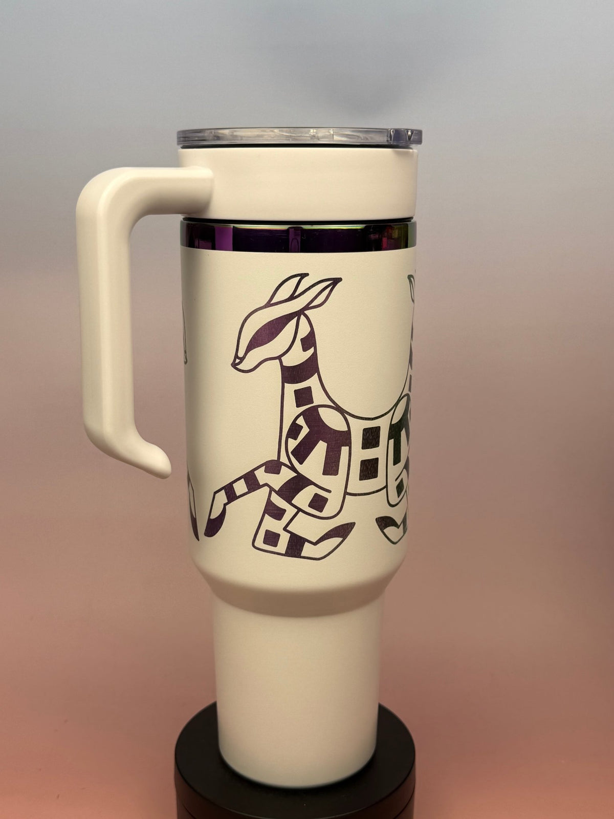 Geometric Deer – Artwork by Chloe Lorenzen - tattootumblers