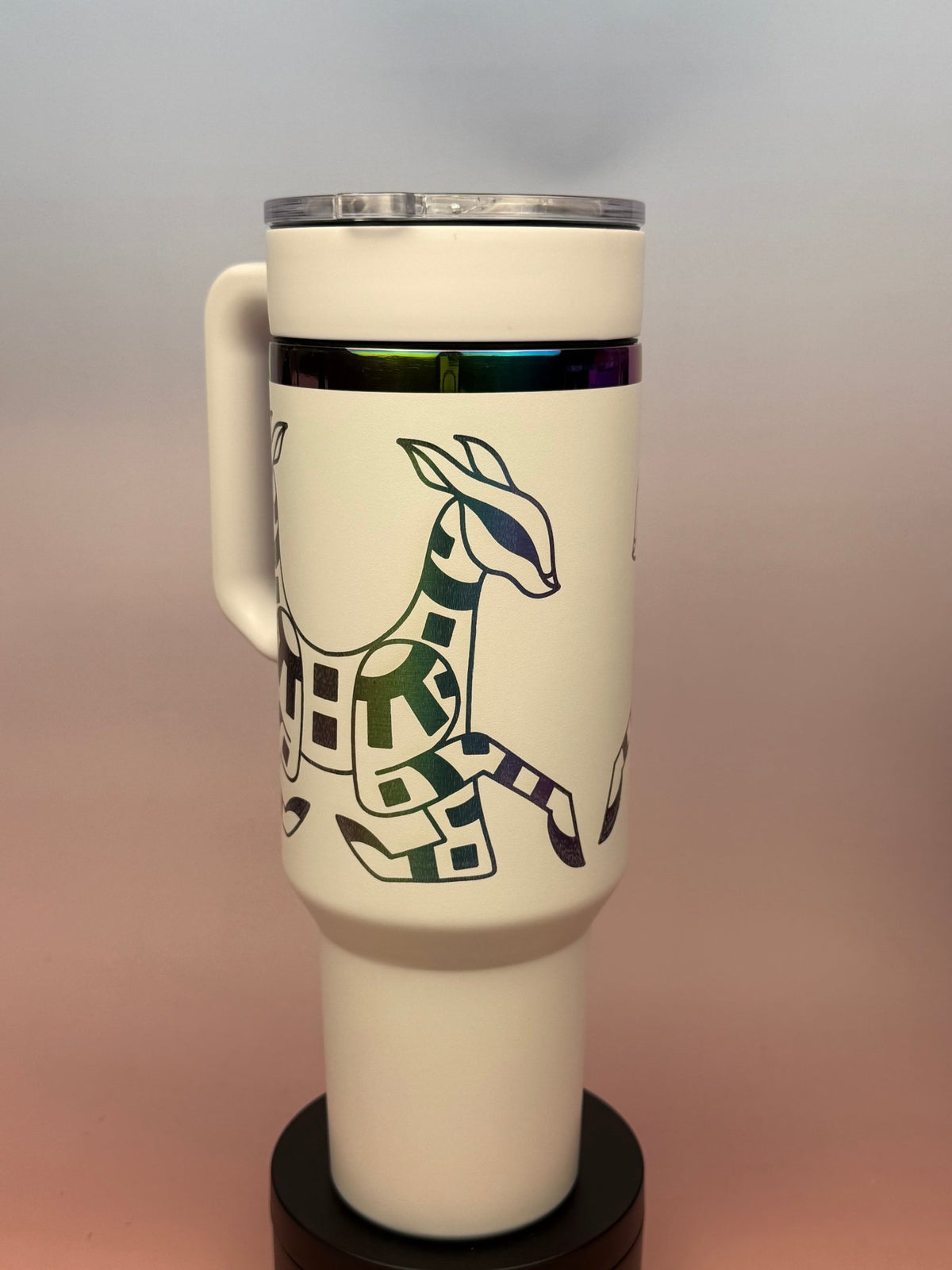 Geometric Deer – Artwork by Chloe Lorenzen - tattootumblers
