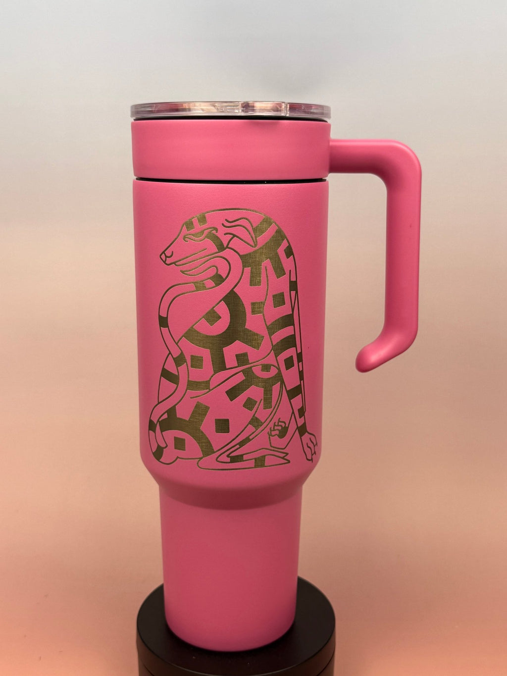 Geometric Dog – Artwork by Chloe Lorenzen - tattootumblers