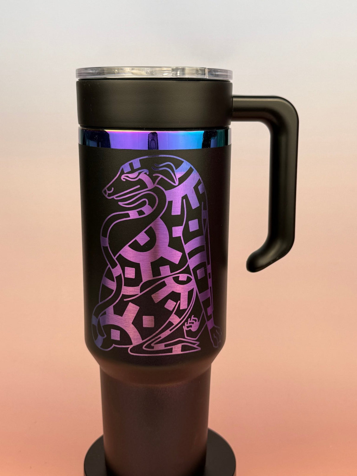 Geometric Dog – Artwork by Chloe Lorenzen - tattootumblers