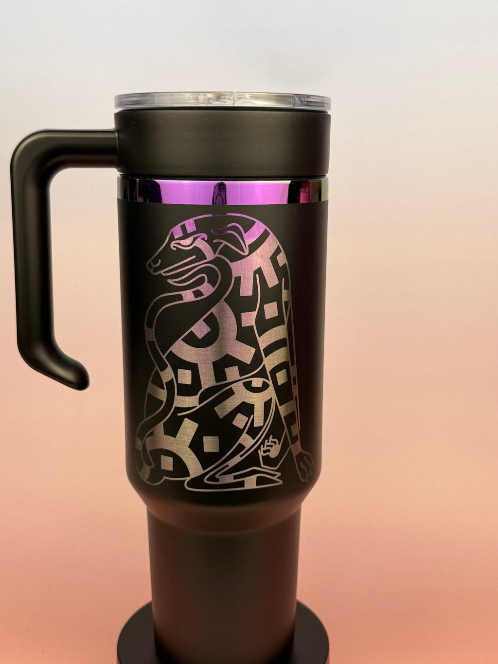 Geometric Dog – Artwork by Chloe Lorenzen - tattootumblers