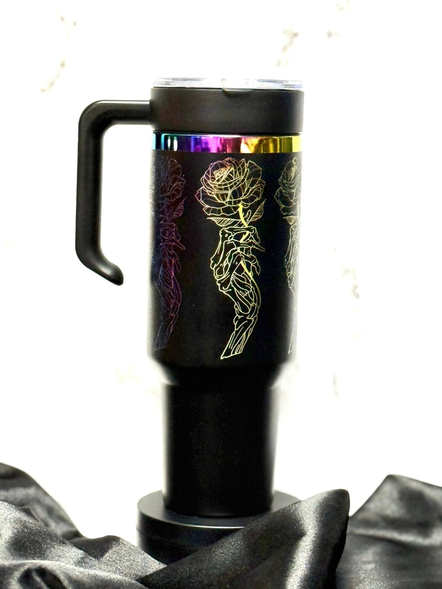 Prismatic Rose – Artwork by Alex Smith - tattootumblers