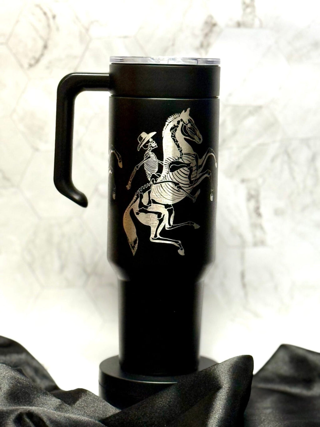 Skeleton Rider – Artwork by Alex Smith - tattootumblers