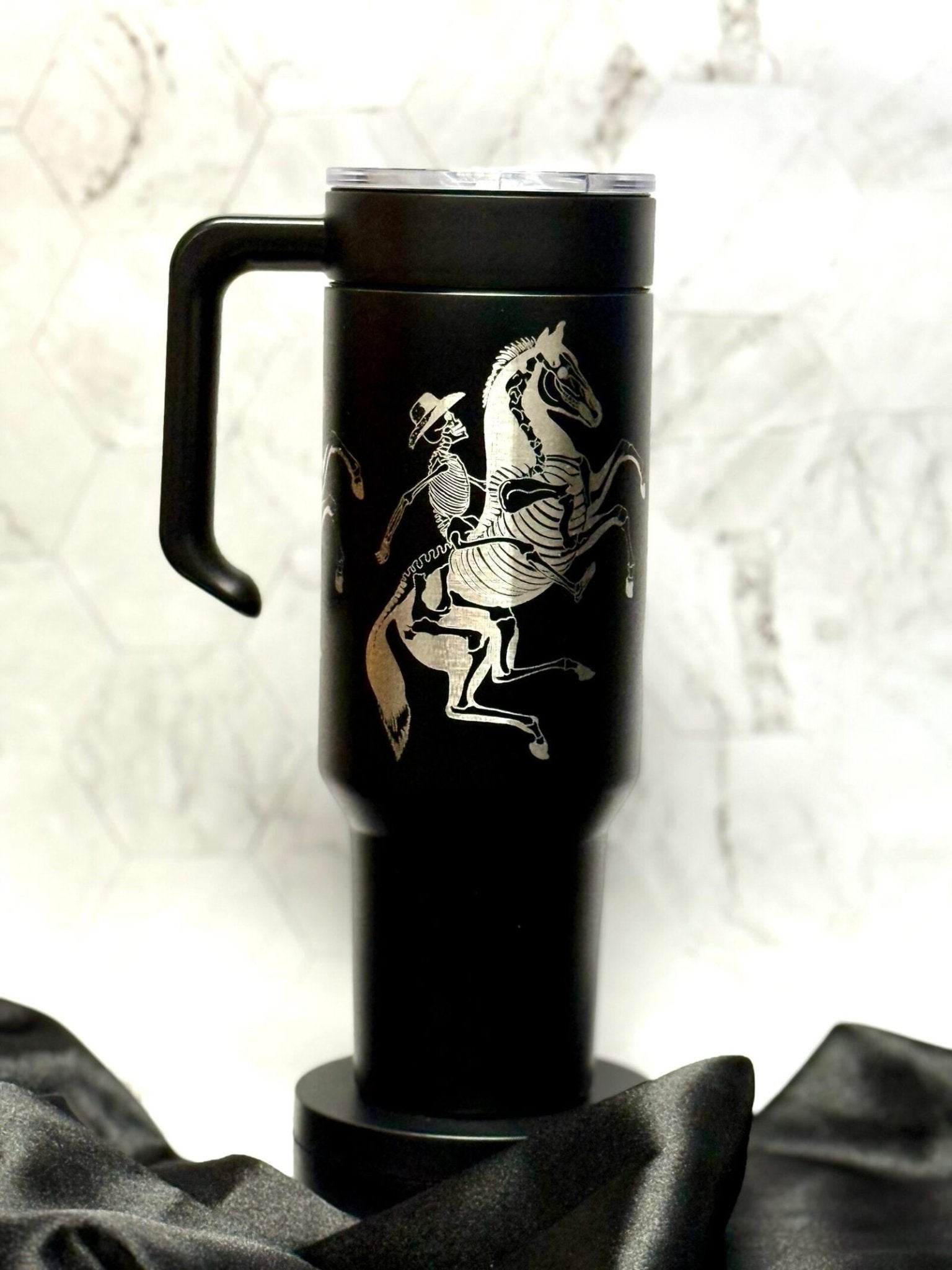 Skeleton Rider – Artwork by Alex Smith - tattootumblers