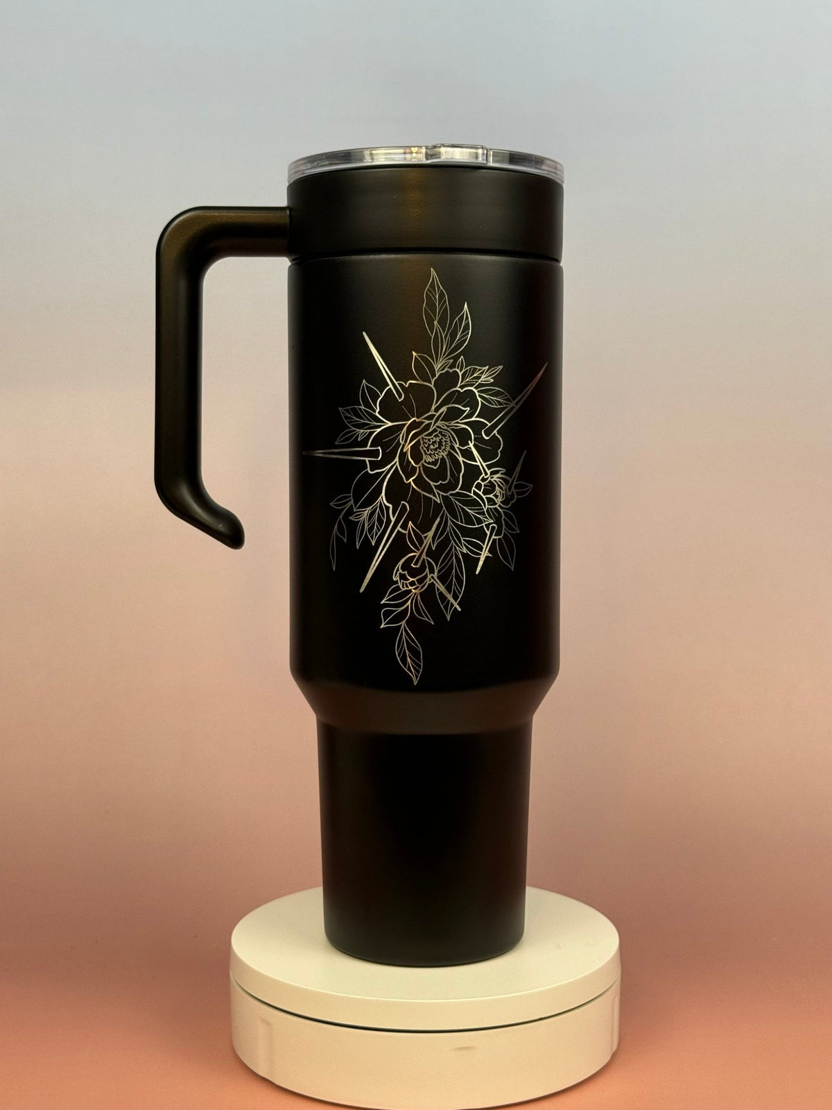 Spiked Flowers – Artwork by Amandapandaink - tattootumblers