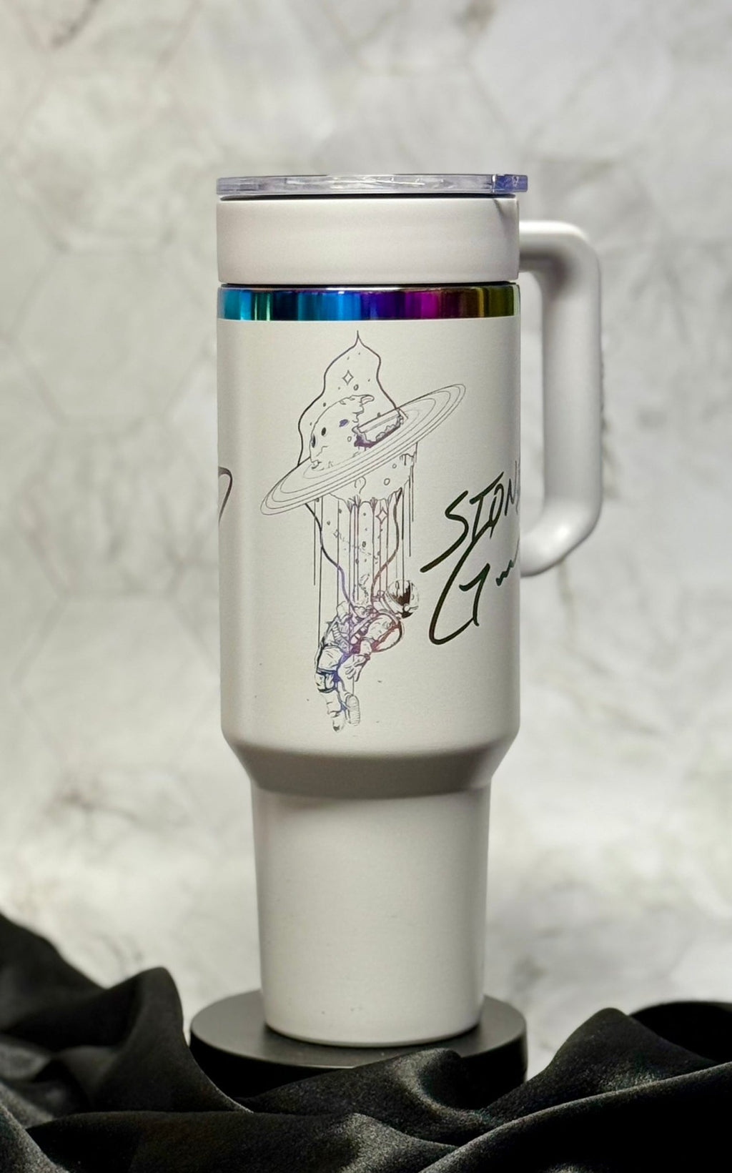 Stoner Gump Collection - Melting Planet Astronaut - Artwork by Ryan Sherwood - tattootumblers