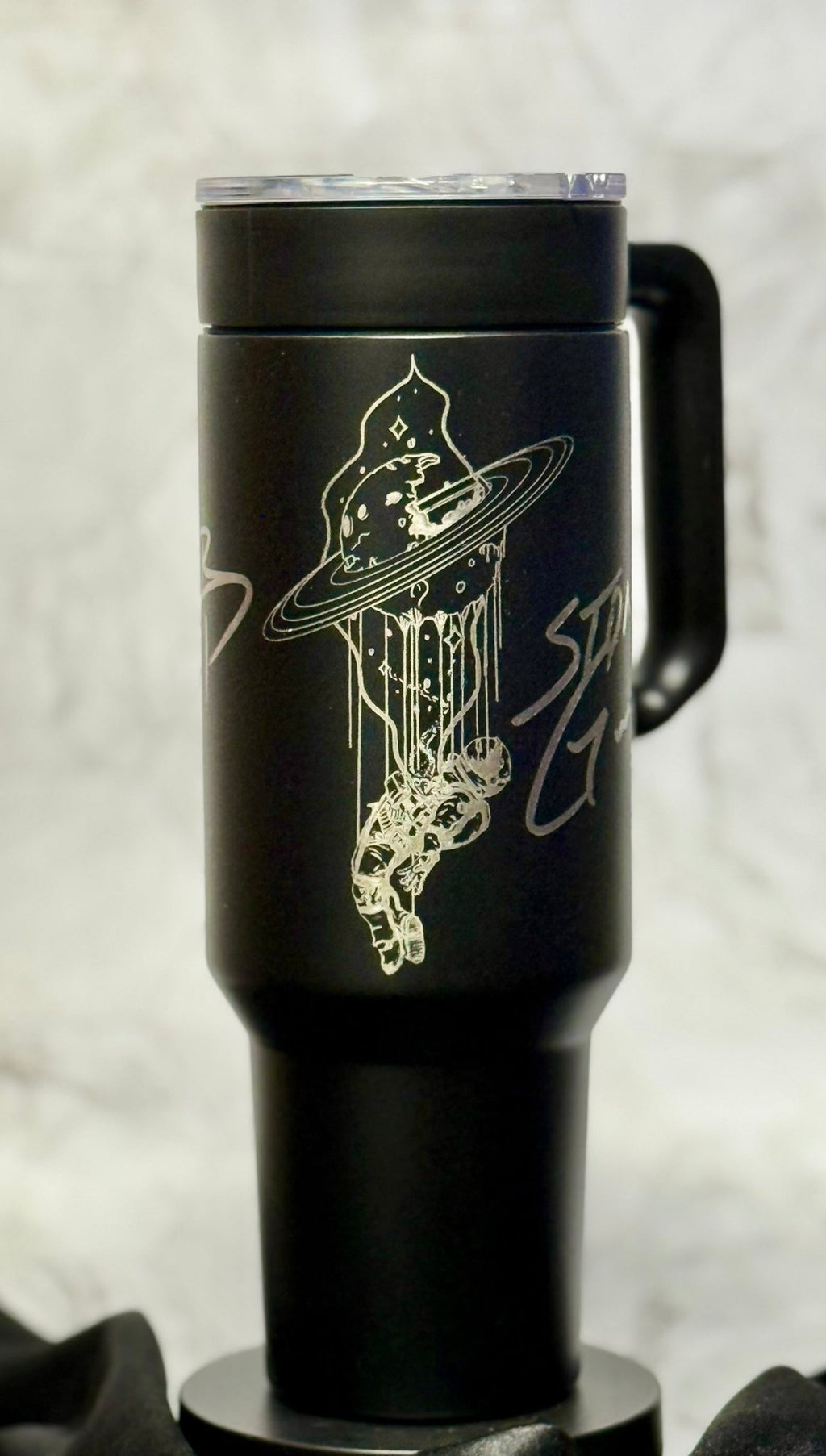 Stoner Gump Collection - Melting Planet Astronaut - Artwork by Ryan Sherwood - tattootumblers
