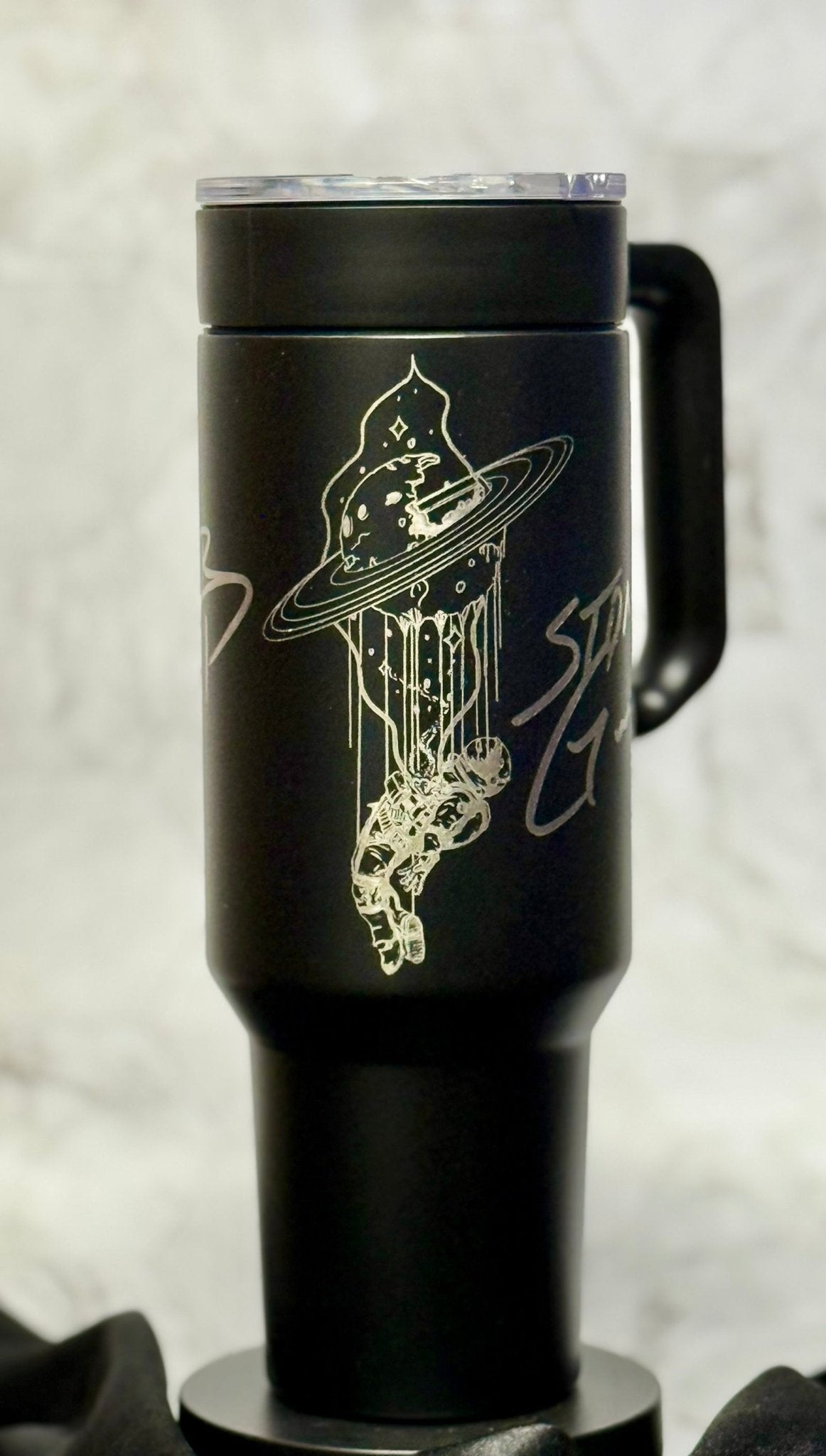 Stoner Gump Collection - Melting Planet Astronaut - Artwork by Ryan Sherwood - tattootumblers