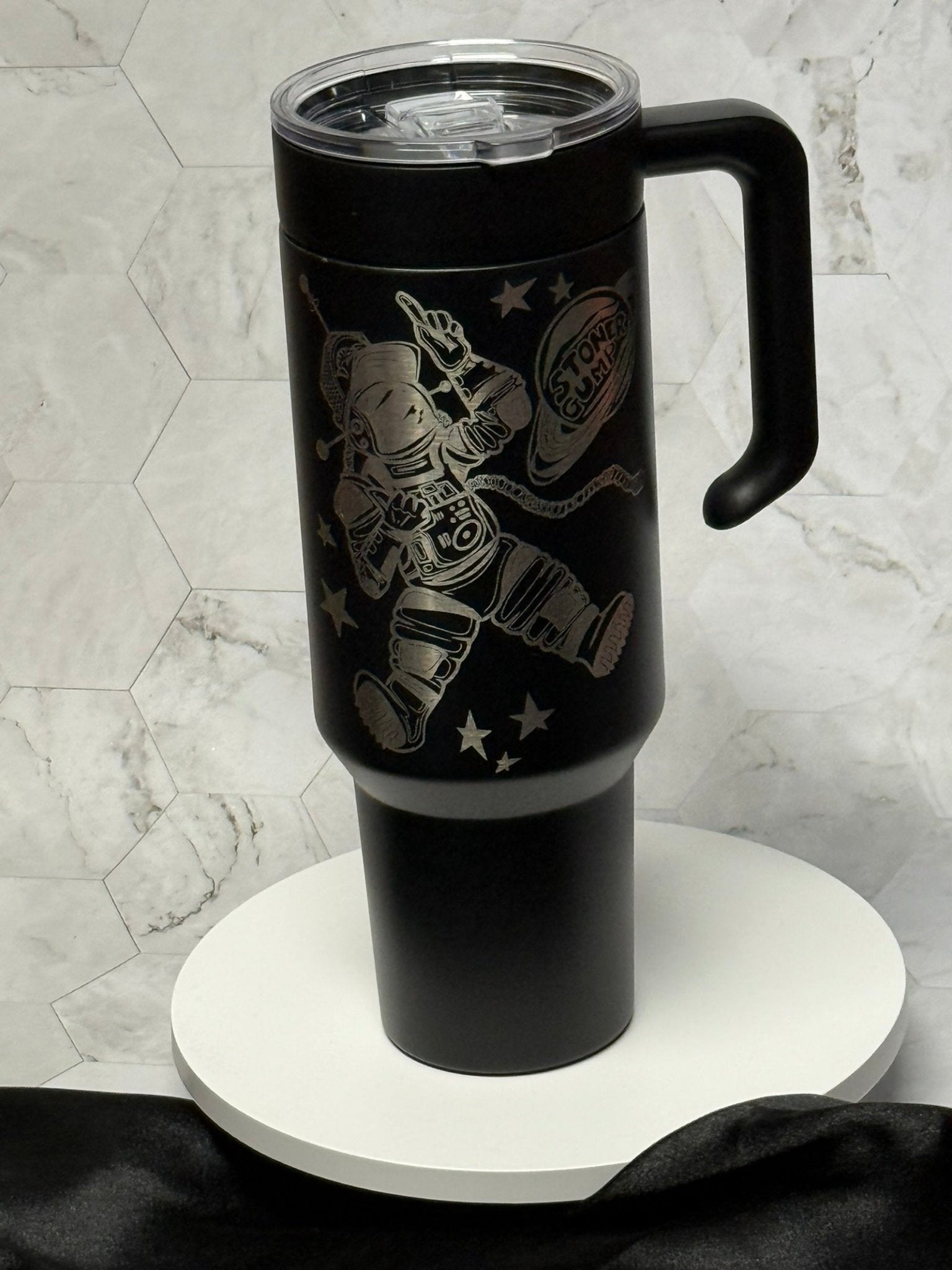 Stoner Gump Collection - Truckernaut - Artwork by Dave Jeffers - tattootumblers