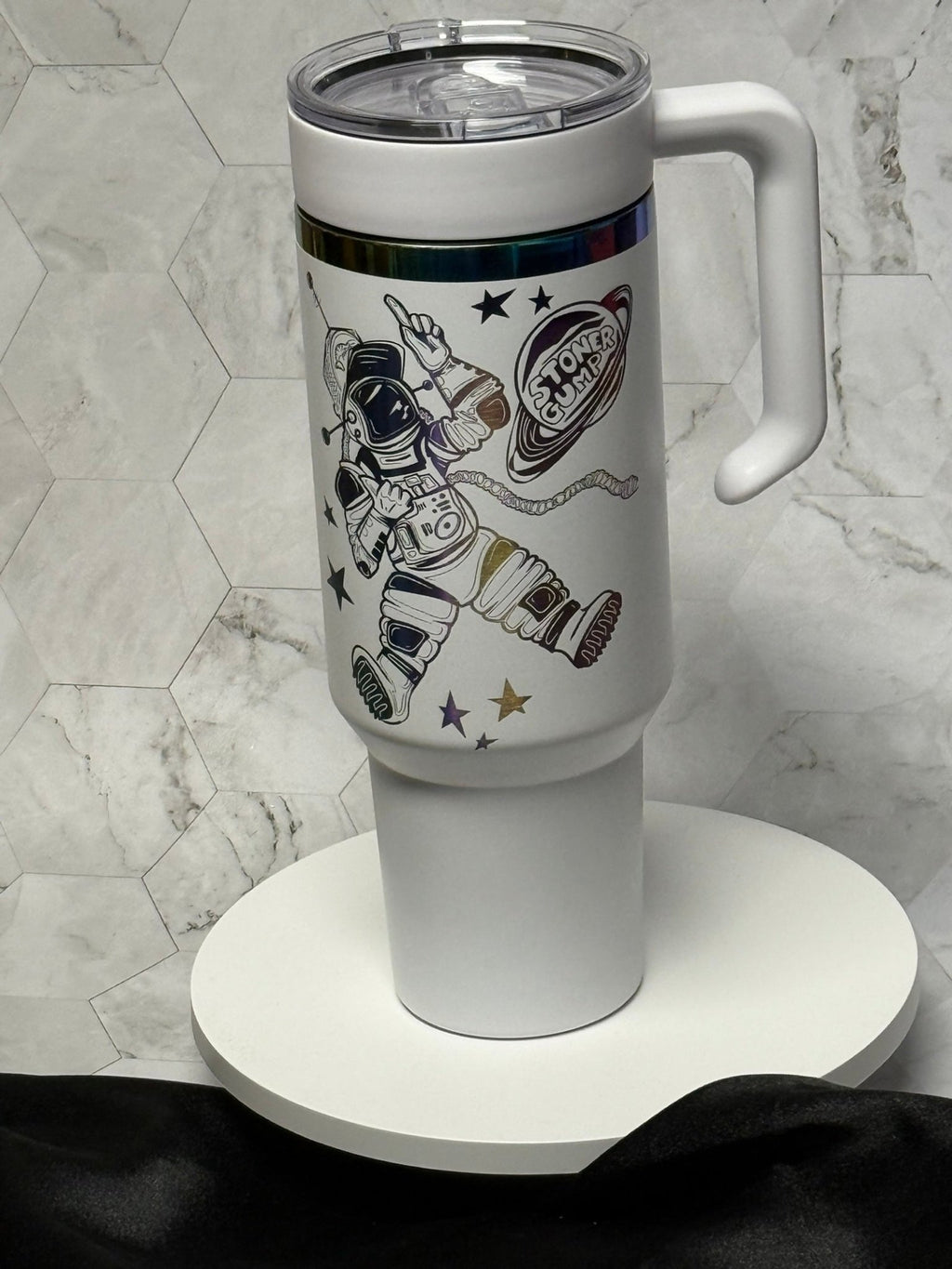 Stoner Gump Collection - Truckernaut - Artwork by Dave Jeffers - tattootumblers