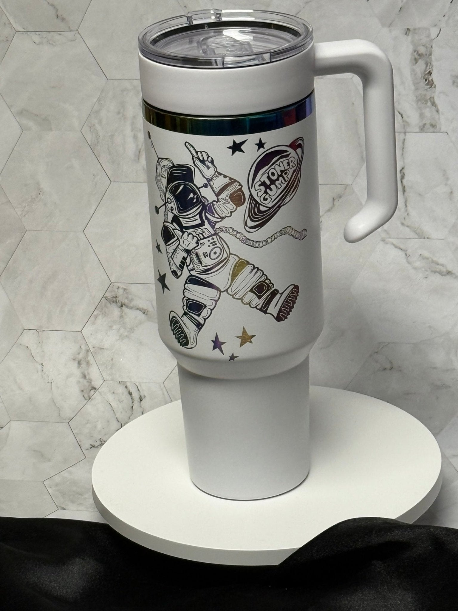 Stoner Gump Collection - Truckernaut - Artwork by Dave Jeffers - tattootumblers